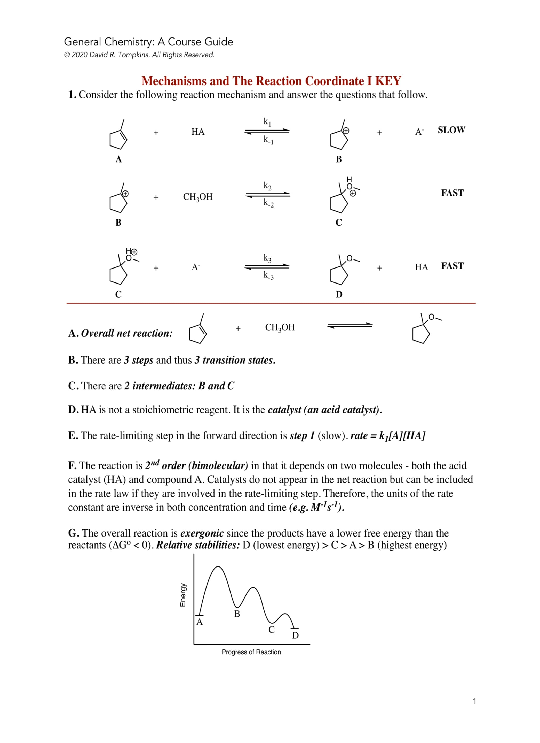 Introduction to Organic Chemistry I Course Guide Example Page 14
