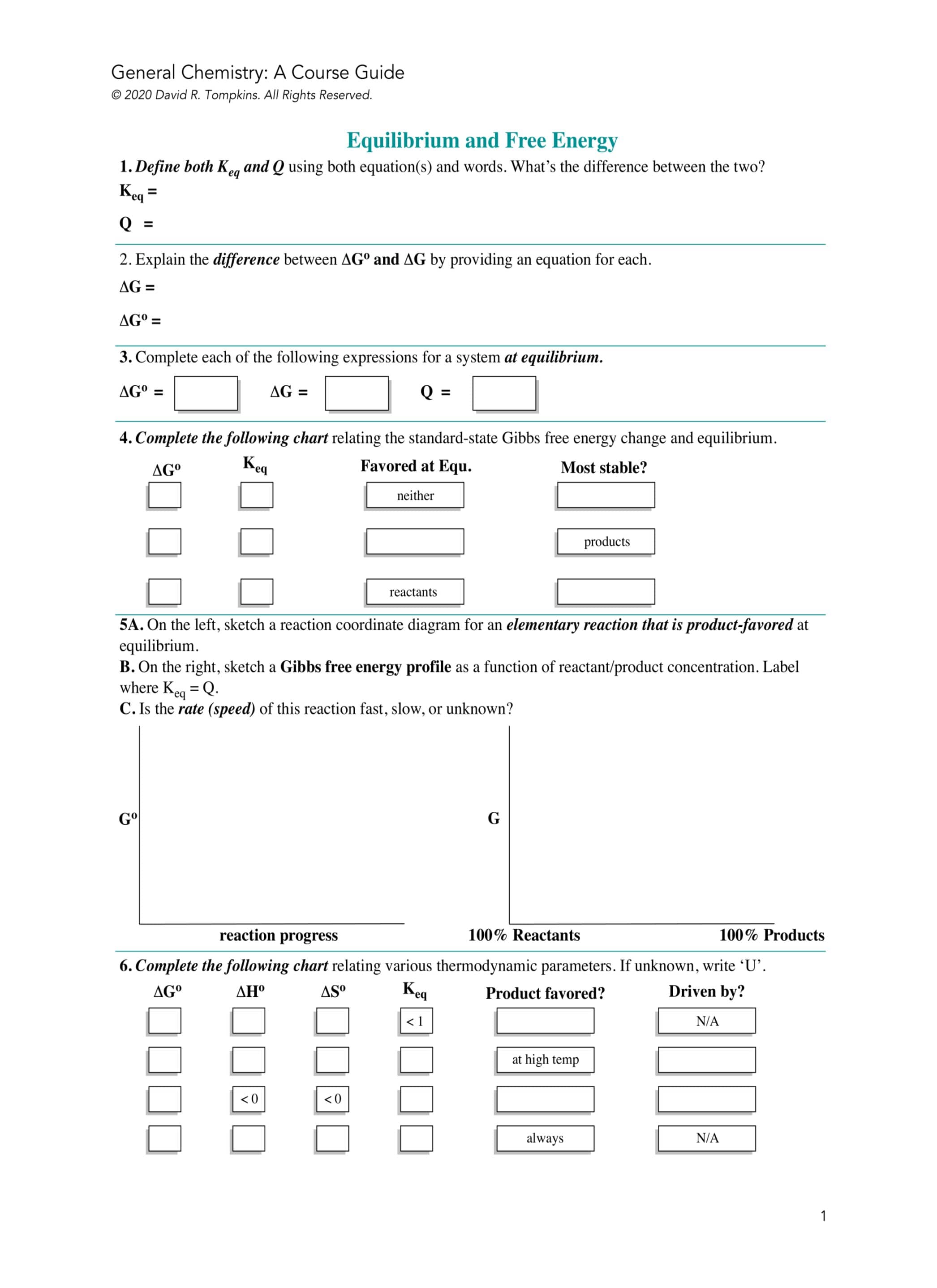 Introduction to Organic Chemistry I Course Guide Example Page 3