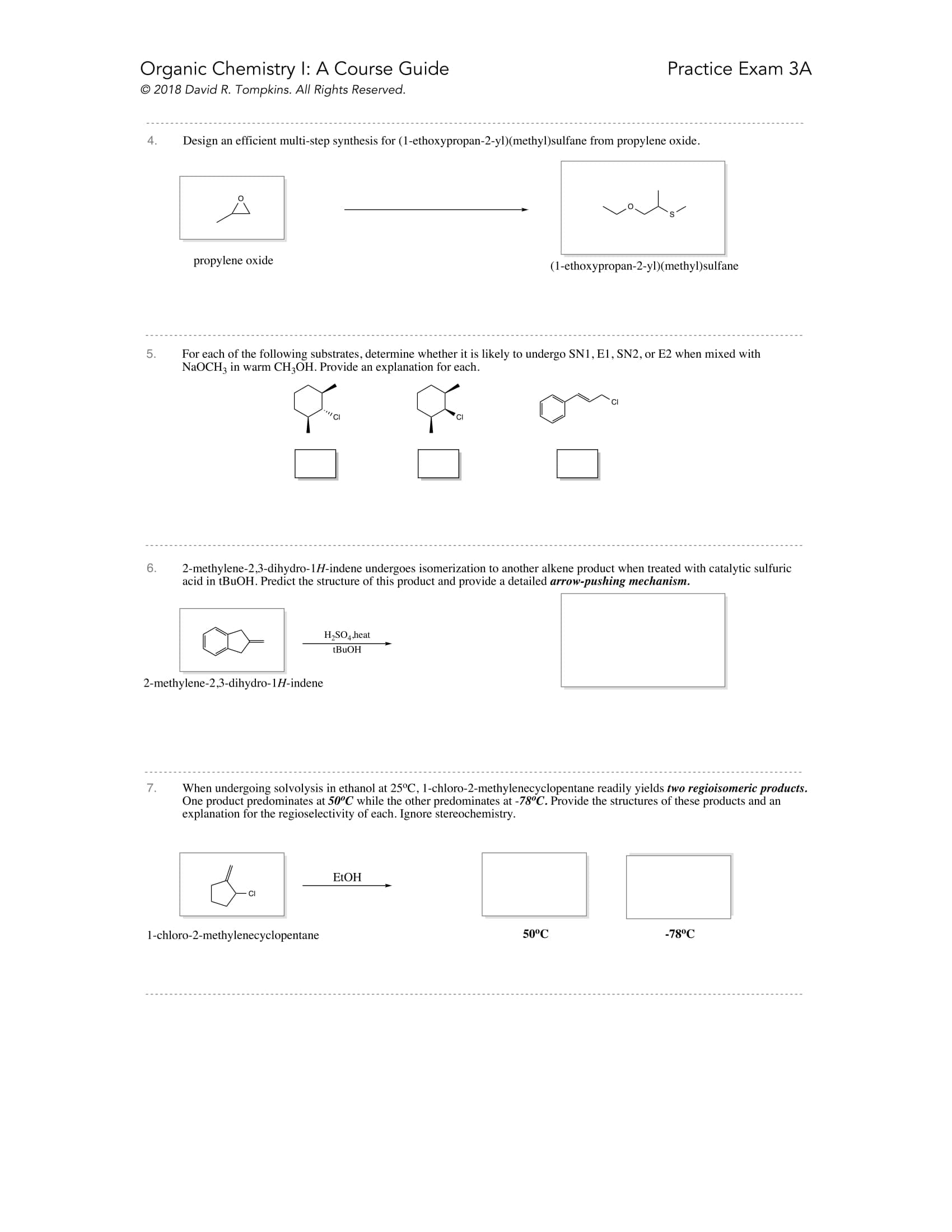 Introduction to Organic Chemistry I Course Guide Example Page 2
