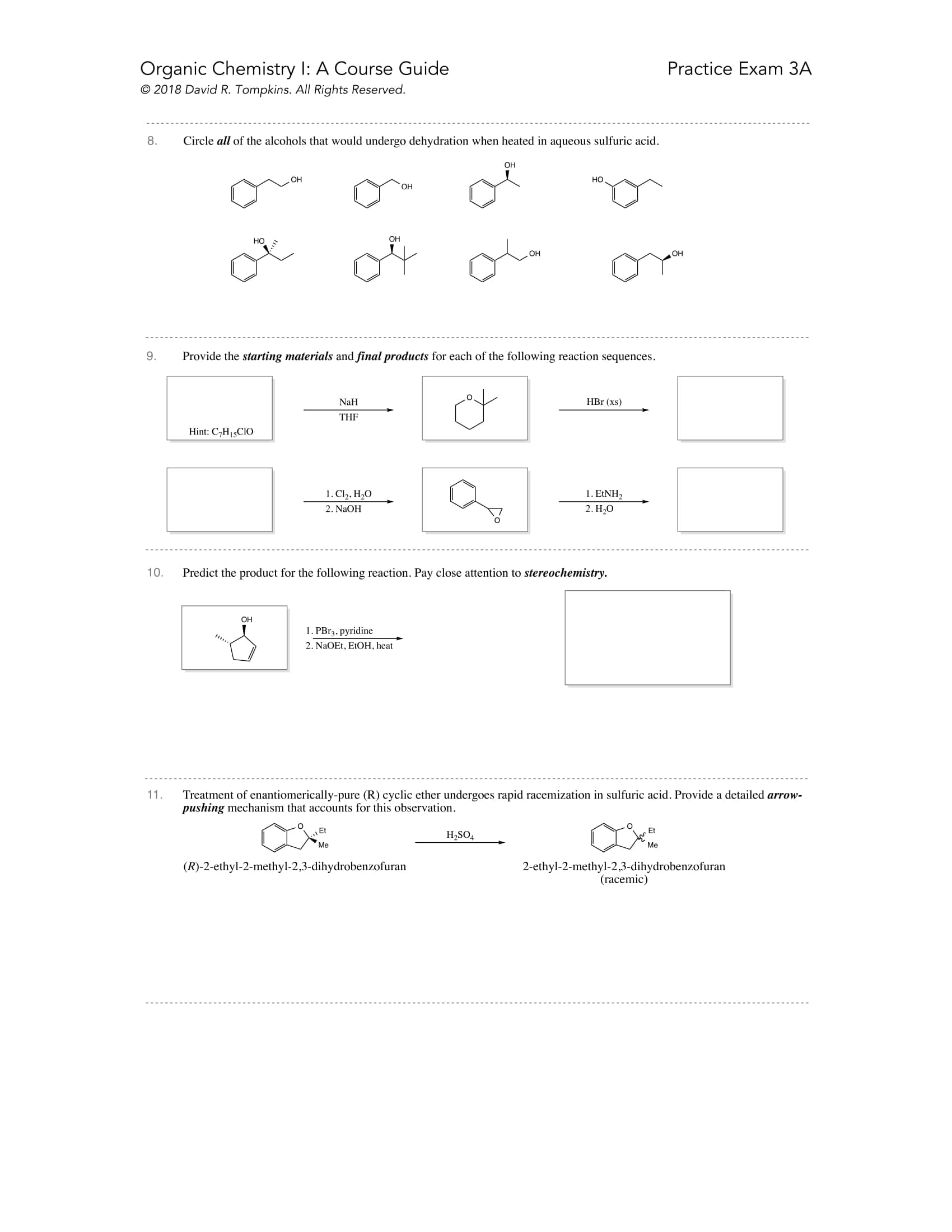 Introduction to Organic Chemistry I Course Guide Example Page 3