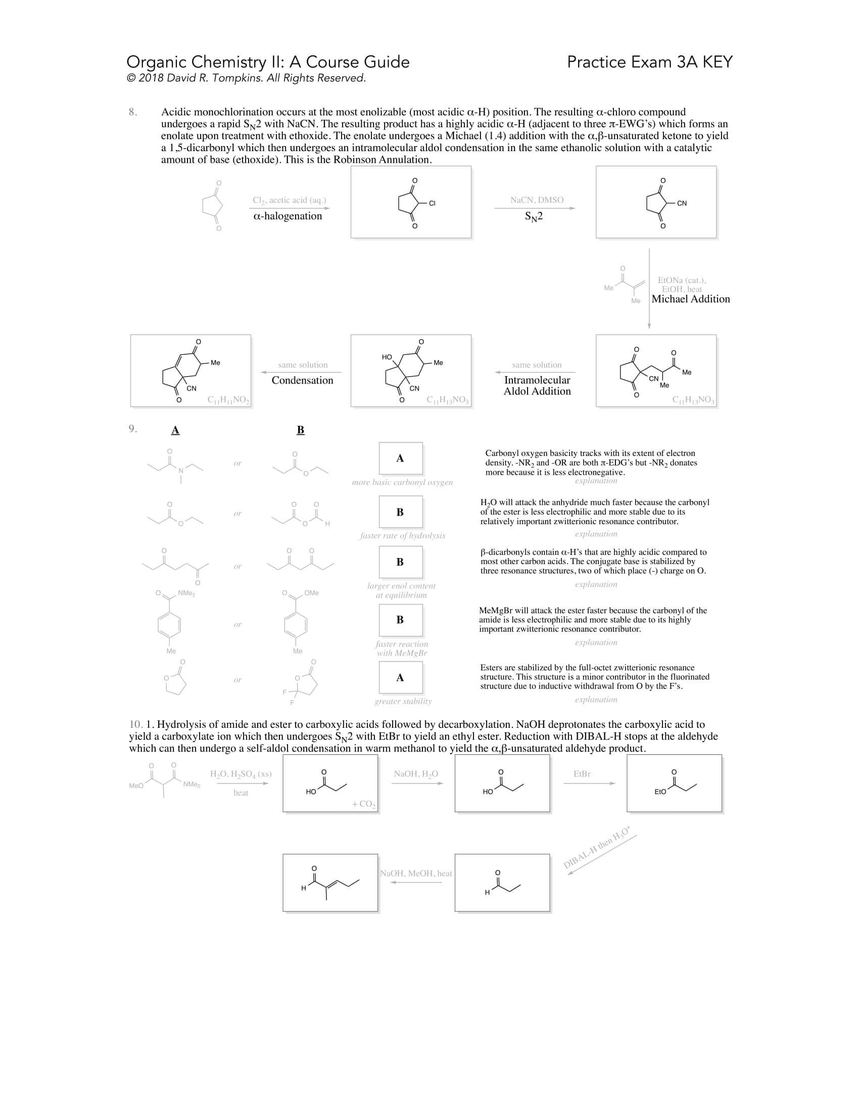 Introduction to Organic Chemistry II Course Guide Example Page 6